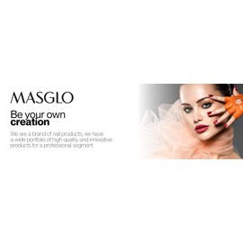 MASGLO Traditional Nail Polish 0.5 Fl. Oz. color (GRANIZADO DORADO)