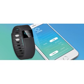 LifeVit Women Bluetooth Activity Wristband & Watch - Track Your Steps, Distance and Sleep - Black, Adjustable Band