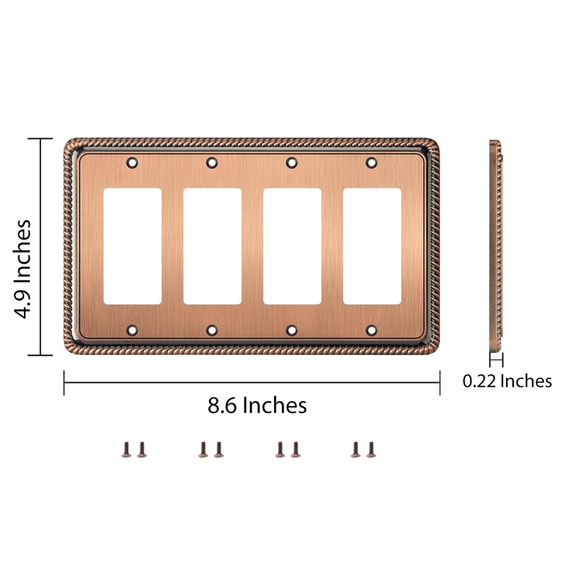 Henne Bery Rope Edge Decorative Wall Plate Switch Plate Outlet