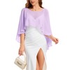 Bbonlinedress Chiffon Capes Women's Summer Soft Capelets Lightweight Cloths Wraps