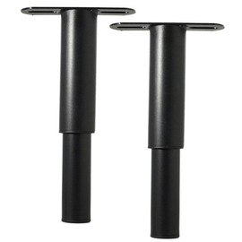 Metal Adjustable Round Sofa Bed Furniture Cabinet Foot Legs Heavy Duty Bed Center Frame Slat Support Leg for Bed Frame (2, 7"-12")