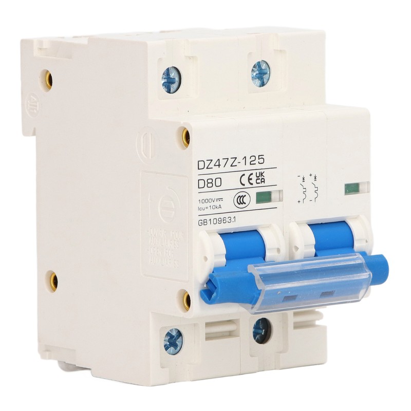 2P Mini Circuit Breaker 10KA Breaking Capacity Solar PV System