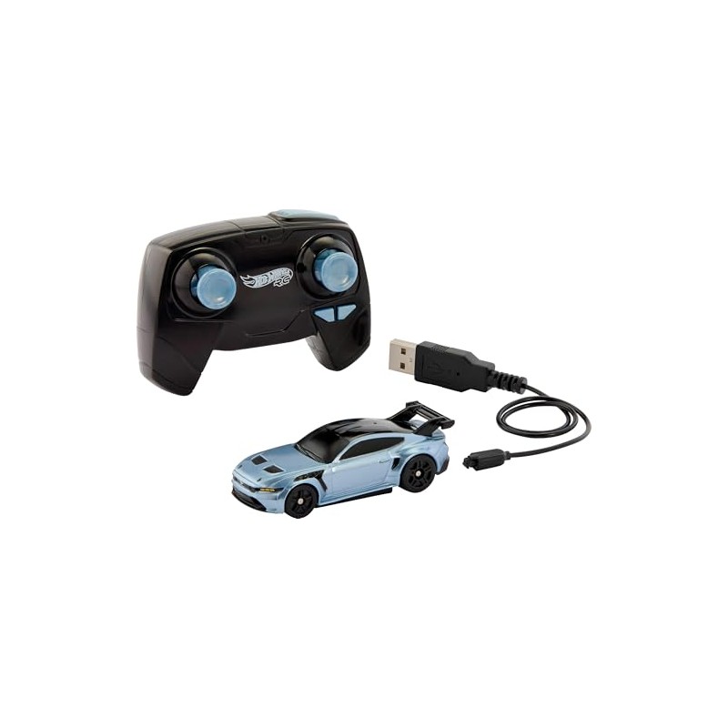 Hot Wheels RC Toy Car, Full-Function Remote-Control 1:64 Scale Ford