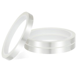 3Rolls Clear Heat Tape for Sublimation, Heat Press Tape , Heat Resistant Tape, 10mmx33m (108ft) Heat Tape, Heat Transfer Tape for Electronics Printing Diy Crafts on T-Shirt Fabrics (Transparent）