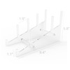 FixtureDisplays® Medium Multiple Plate Acrylic Rack Display Holder 10749