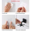 VIVLLEN 4Pcs 360° Rotating Folding Hook,Kitchen Nail-Free Rotating Shelf,Rotating Shelf