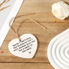 NQEUEPN Maybe I Can't Stop the Downpour Plaque, Ceramic Heart