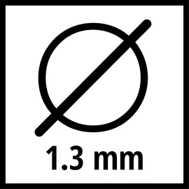 Original Einhell basic line 1.3 scythe accessory (replacement thread, 1.3 mm diameter, 15 m length, round shape)