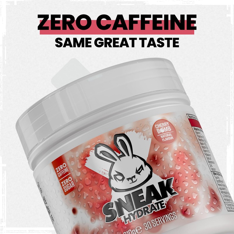 SNEAK | Cherry Bomb Hydrate | Zero Caffeine, Zero Sugar,
