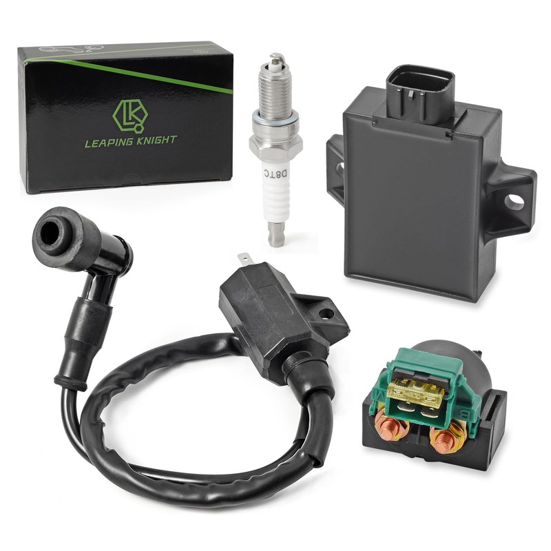 Igniter CDI and Starter Solenoid Relay Ignition Coil for Kawasaki