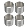 SUNRISE (Pack of 4) Kitchen Supply Plating Forms Stainless Steel