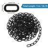 AKOLAFE 36.1 ft Long Black Chain Link 5/32" Heavy Duty