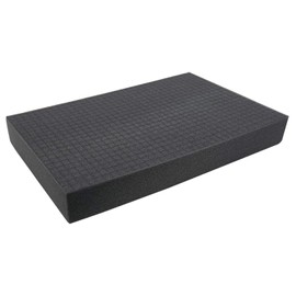 HMF 1456 Pre-Cut Foam Cube, 345 x 550 mm, Double-Size, Case Insert, Tabletop, Various Heights.