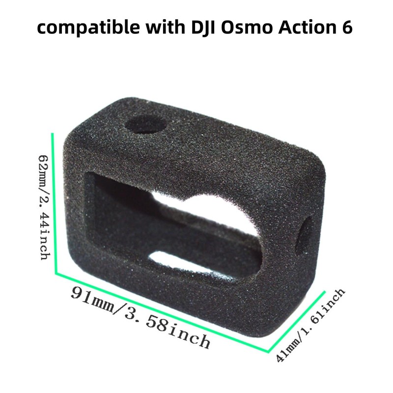 Windslayer Cover for DJI Osmo Action 6, Windscreen Wind Muff