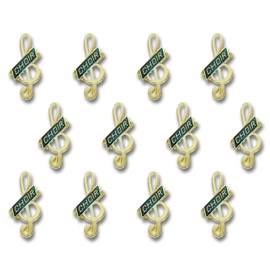 SHOP AWARDS AND GIFTS Music Choir Treble Clef Lapel Pins for Students Appreciation Reward School Teacher, Bulk Pack of 12, Poly Bagged, 5/8 Inch