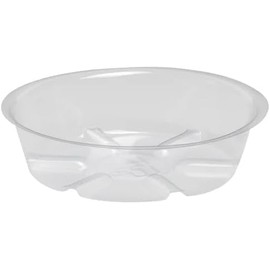 Rocky Mountain Goods Clear Plastic Plant Saucer Drip Tray - 4-inch - Indoor and Outdoor Plant Tray for Pots - Protects Floors from Warping and Water Rings - Clear Color Blends in (Pack of 50)