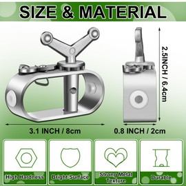 Yaocom 12 Pcs Electric Fence Wire Strainer Aluminum Wire Tensioner Heavy Duty Tensioner for Farm Electric Fence