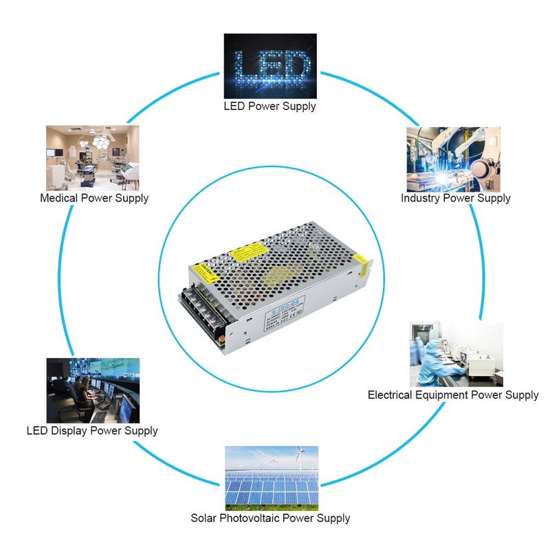 inShareplus 24V 6.5A 150W, DC Universal Regulated Switching Power Supply,
