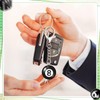 Neptniopllab 2PC Keychain-8 Ball Billiard Keychain + Lucky Dice Keyring