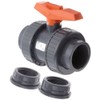 GF Piping Systems PVC True Union Ball Valve, Two Piece,