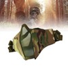 Steel Mesh Protective Face Shield Half Face Oxford Cloth Breathable
