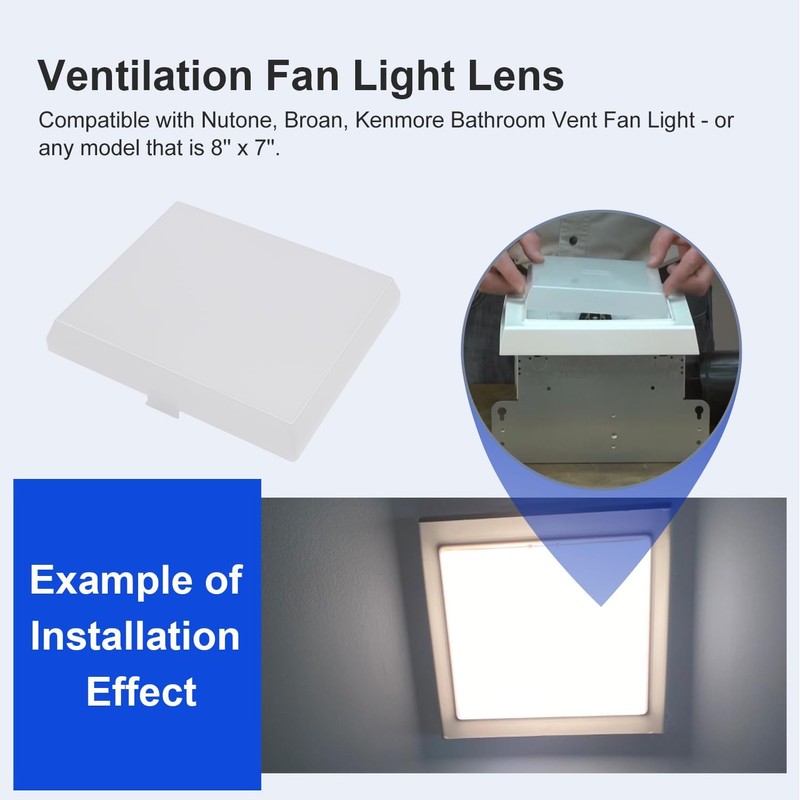 Laofudech AP5609551 Bathroom Vent Light Lens Cover Compatible with Nutone