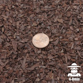 O-FarFarm Orchid Bark for Plants, Organic Pine Bark for Proper Root Development for Phalaenopsis, Cattleyas, Dendrobiums, Oncidiums, Paphiopedilums and More (2qt, Small(4-8mm))