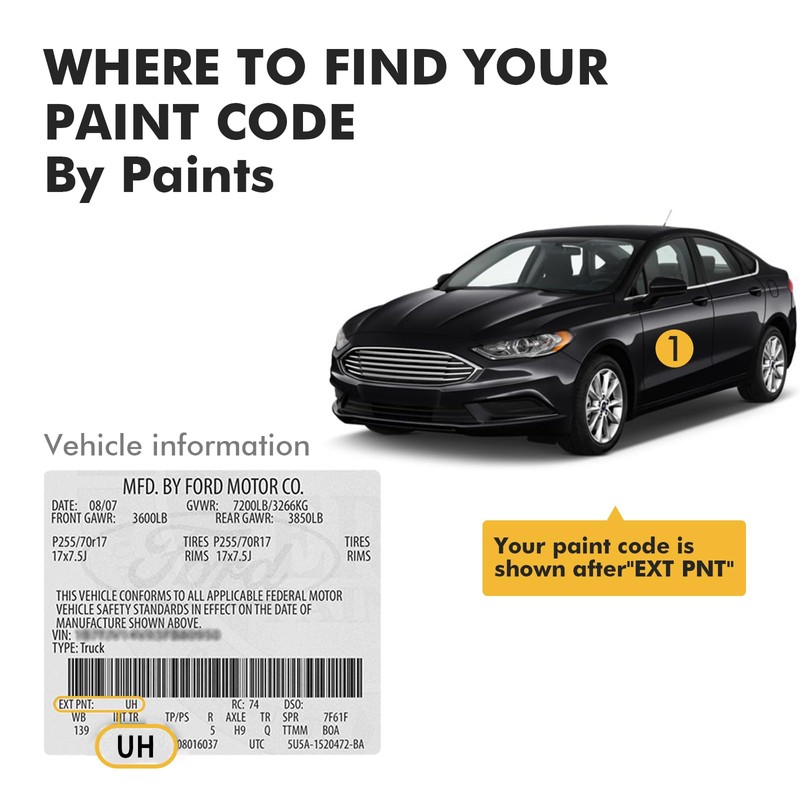 Pholeon (Oxford White (YZ) Car Touch Up Paint for ford,Car