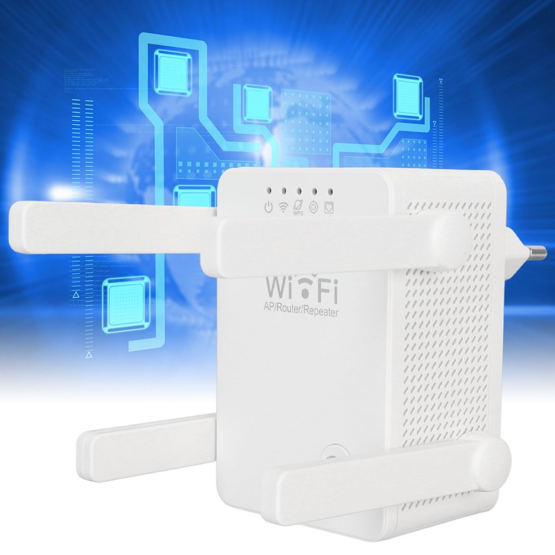 Internet Booster 4 Antennae AP Router Relay Mode Indicator Light