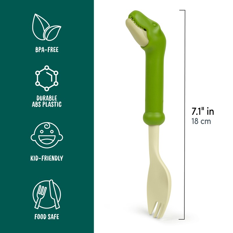 Genuine Fred MUNCHTIME Spork T Rex Dinosaur, Picky Eater Solutions,