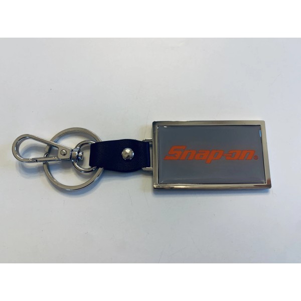 Snap On Keychain Leather and Metal Look TOOL BOX