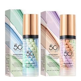 Hydrating Face Primer for Makeup, One Step Color Corrector Isolation Cream, Makeup Primer for Face, Skin Tone Correcting Oil-Control, Long Lasting Foundation (Primer 02+03, 80g)