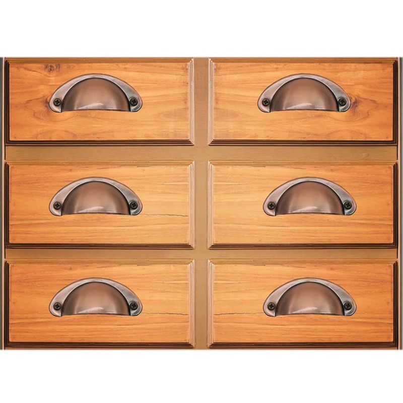 BOZONLI 12 Pack Retro Metal Kitchen Cupboard Drawer Cabinet Door