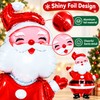 Large Santa Claus Foil Balloons for Christmas Decorating – 2-Pack