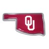 CHROME EMBLEMS Univ. of Oklahoma (OK Shape with Color) Car