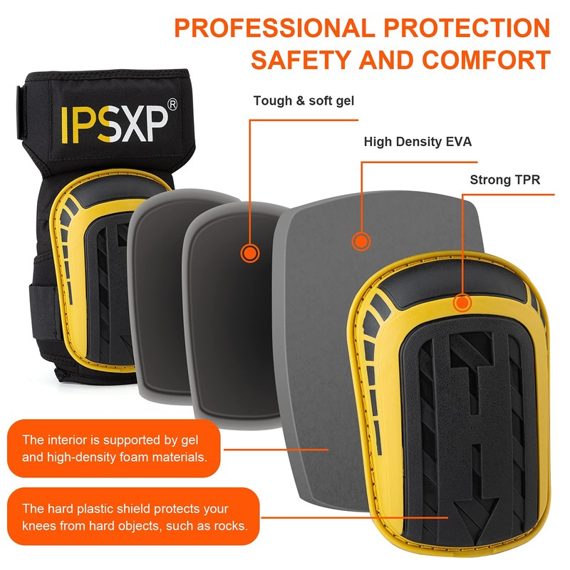 IPSXP Professional Knee Pads for Work,Gardening & Construction Knee Pads