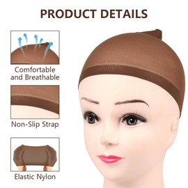 Henyall Wig Lace Hair Net (Dark brown)
