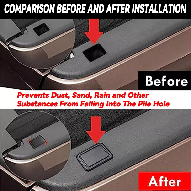 XUKEY 2x Stake Pocket Covers Caps Rail Hole Plugs Accessories