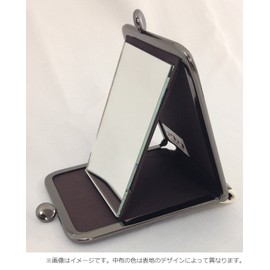 京佑 手鏡 がま口スタンドミラー ウサギ 7.5×10.5cm