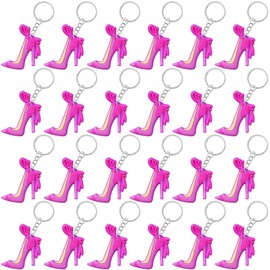 CiciBear 24 Pack Pink High Heel Party Decorations for Baby Shower, Kids Birthday, Girls Makeup Party, Bachelor, Engagement,Wedding,Bridal Shower, Gender Reveal