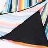 Fashionable Women Surf Clothing Rainbow Striped Sling Single Piece Set