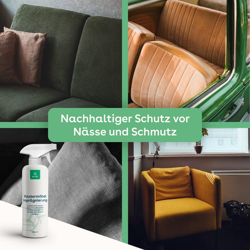 eco:fy Upholstered Furniture Waterproofing Sofa Couch Chair Protection Against Stains