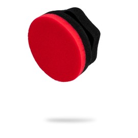 Adam's Red Hex Grip Car Detailing Applicator - Soft Foam for Applyig Car Wax & Glaze to Vehicle Automotive Paint Surfaces