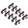 10-Plow Bolt, Nut, washer Blades/Cutting Edge, 5/8-11x2 1/4 - Grade