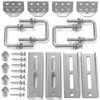 4 Pcs 8 inch Galvanized Swivel Top Bunk Bracket Kit