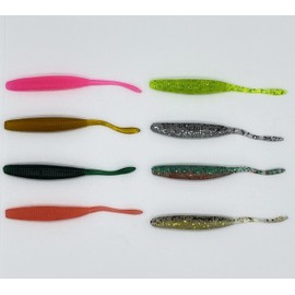 オルルド釣具 ワームセット 「ワムルドＡ小」9cm 3.3g ピンテール 単色20個1袋セット アジング・メバリングに 根魚 ロックフィッシュ シーバス ブラックバス ヒラメ マゴチ Eカラー qb100227e01n0