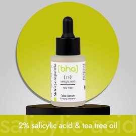 Skincyclopedia - BHA Peeling Serum with 2% Salicylic Acid, Zinc and Tea Tree Oil, Clarifying Face Serum, Eliminates Blemishes and Pimples, Highly Effective Face Care, 30 ml