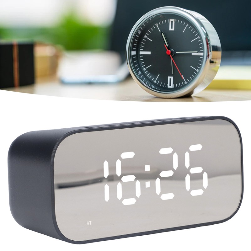 Alarm Clock Radio Portable Dimmer Control Dual Alarm FM Alarm