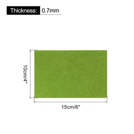 PATIKIL Soft Felt Sheets Fabric Craft Sheets Dark Green 6 Inch x 4 Inch for DIY, Hobby, Decoration Pack of 18