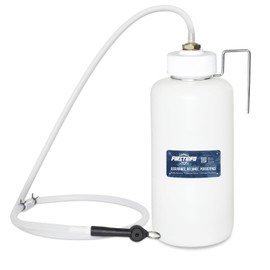 FIRSTINFO Brake Service Brake Fluid Bleeder Bottle/Receiver with Non-Return Check Valve + Hook Fixed (50.7 Oz / 1.5 Liter)